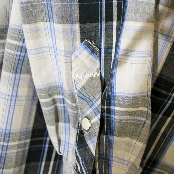 Supply Company Plaid Button Down 100% Cotton Shirt Men's Size Medium - Picture 5 of 7